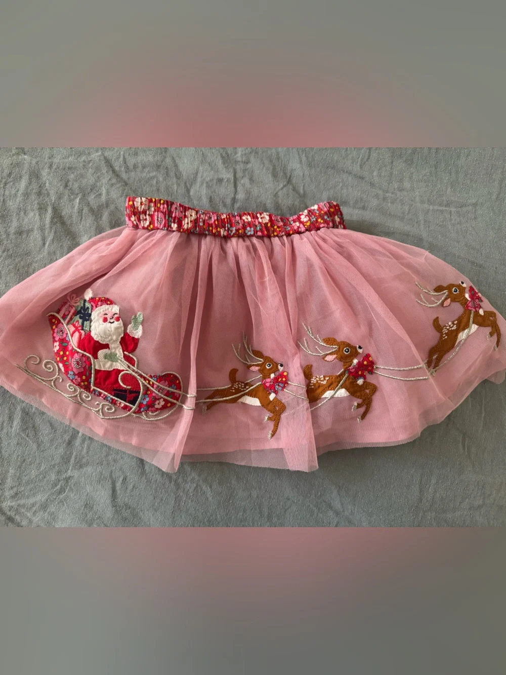 Mini Boden Tulle Christmas Skirt 2-3 Y
